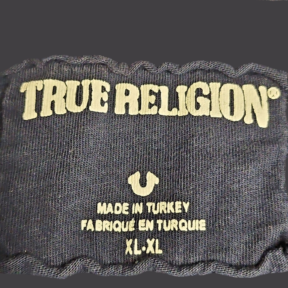 True Religion Navy Blue Zip-Up Hoodie - Picture 4 of 4